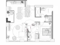 Недвижимость Квартира, 2 комнаты, Центр: 12