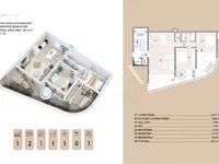 Недвижимость Three-room apartment in the center: 3