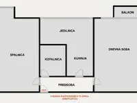 Недвижимость Apartment 2-room, Bežigrad: 2