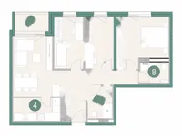 Недвижимость 4-комнатная квартира на Шлосарьевой улице: 8