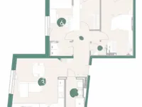 Недвижимость Квартира, 4 комнаты, Дравлье: 8