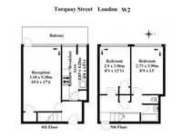 Недвижимость Flat, Brinklow House, Torquay Street: 9