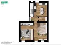 Недвижимость Двухкомнатная квартира в центре: 4