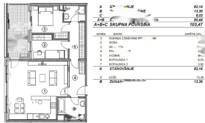 Недвижимость Квартира, 3 комнаты, Шишка: 2