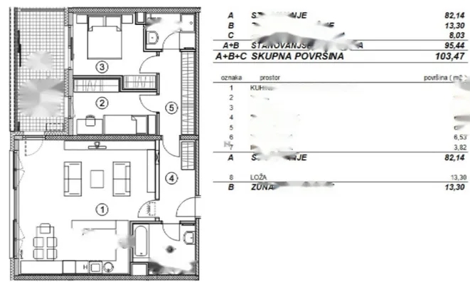 Недвижимость Квартира 3-к, Шишка, Любляна: 2