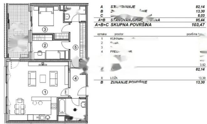 Недвижимость Квартира 3-к, Шишка, Любляна: 14