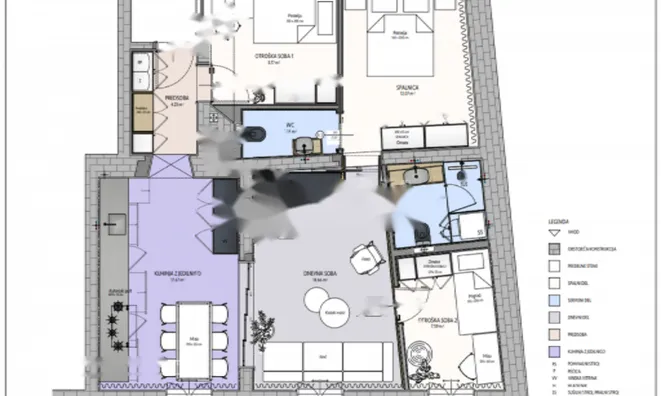 Недвижимость Трёхкомнатная квартира Трново: 2