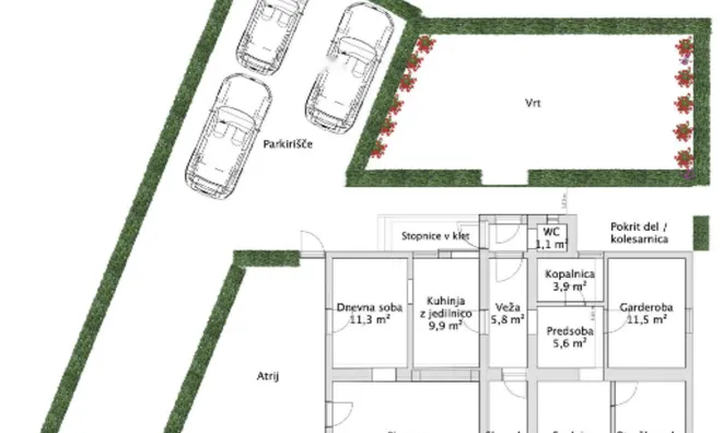 Недвижимость Двухкомнатная квартира Тобор: 2