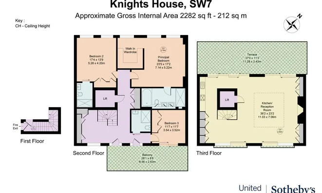 Недвижимость Knights House, Cheval Place, Knightsbridge, London SW7, United Kingdom: 21
