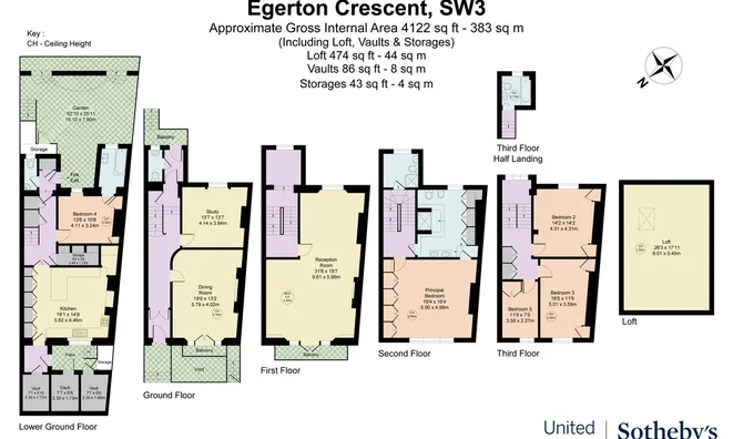Недвижимость Egerton Crescent, Knightsbridge, London SW3, United Kingdom: 17