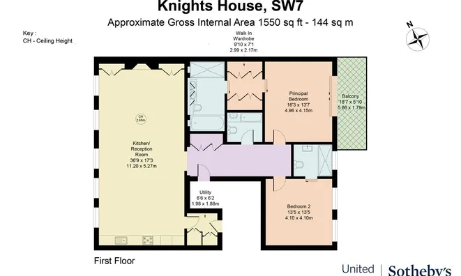 Недвижимость Knights House, Cheval Place, Knightsbridge, London SW7, United Kingdom: 16