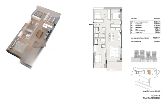 Недвижимость Apartment for sale in Les Bons, 3 bedrooms: 10