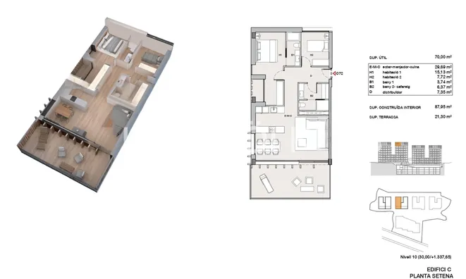 Недвижимость Apartment for sale in Les Bons, 2 bedrooms: 10