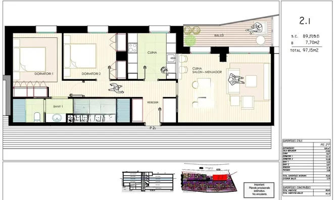 Недвижимость Two-bedroom apartment for sale in Encamp: 8