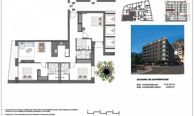 Недвижимость Apartment for sale in Andorra la Vella, 3 bedrooms: 4