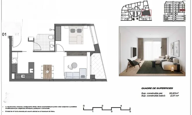 Недвижимость Apartment for sale in Andorra la Vella with 1 bedroom: 4