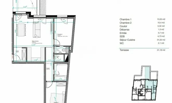Недвижимость Apartment 2 bedrooms for sale in Bascharage: 7