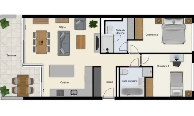 Недвижимость Apartment 4 rooms: 2