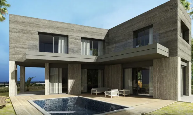 Недвижимость 4-Bedroom Seafront Villa in Larnaca - Pervolia: 1
