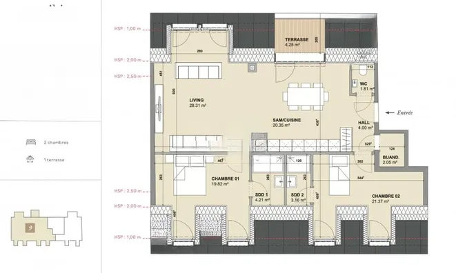 Недвижимость Apartment 2 bedrooms for sale in Mondorf-Les-Bains: 2