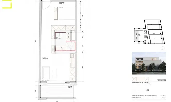 Недвижимость Apartment 1 bedroom for sale in Luxembourg-Kirchberg: 7