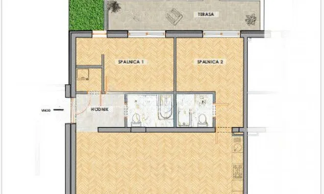 Недвижимость Three-room apartment in a new building in Secha: 12