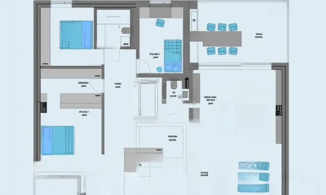 Недвижимость Four-room penthouse Isola: 8