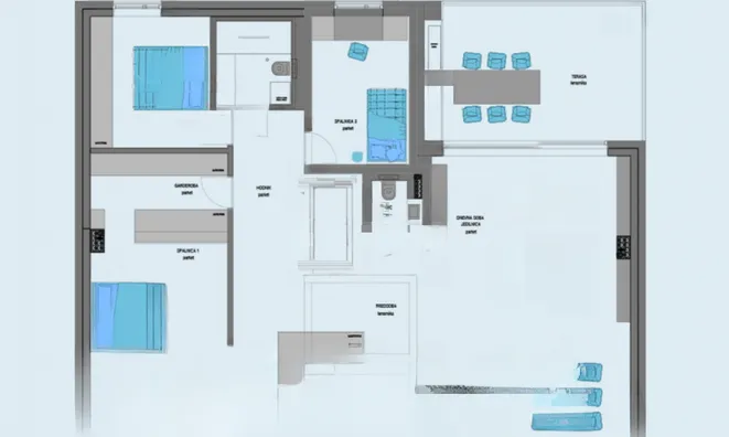 Недвижимость Four-room penthouse Isola: 9
