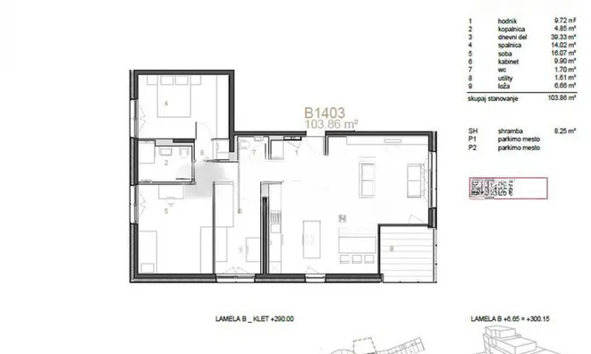 Недвижимость Apartment, 4-room, Ljubljana City Center: 3
