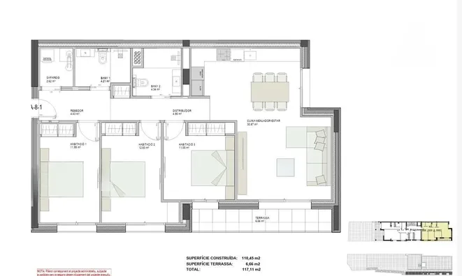 Недвижимость Apartment for sale in Andorra la Vella, 3 bedrooms: 4
