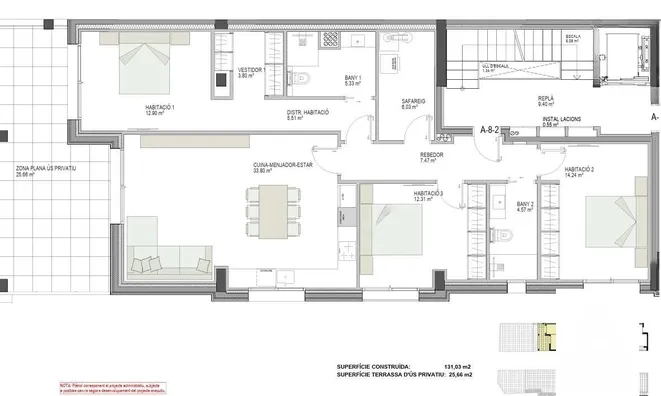 Недвижимость Apartment for sale in Andorra la Vella with 3 bedrooms: 5