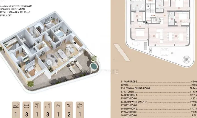 Недвижимость Four-room apartment in the city center: 7