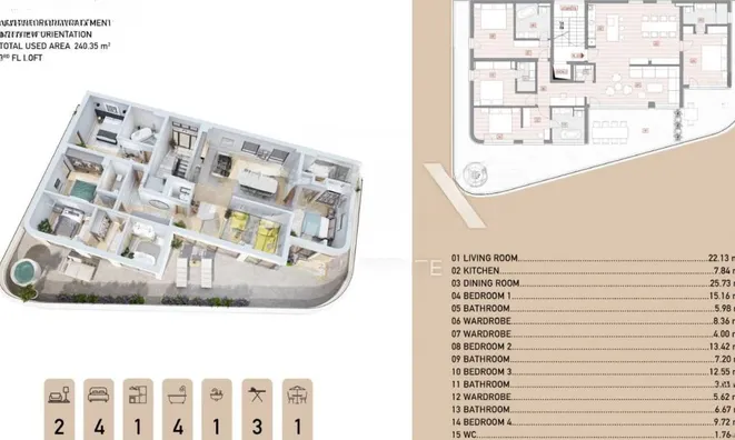 Недвижимость Apartment in the center of Opatija: 8