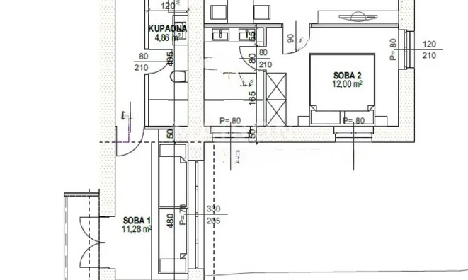 Недвижимость Three-room apartment in the center: 20