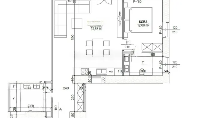 Недвижимость Two-room apartment in the center of Opatija: 16