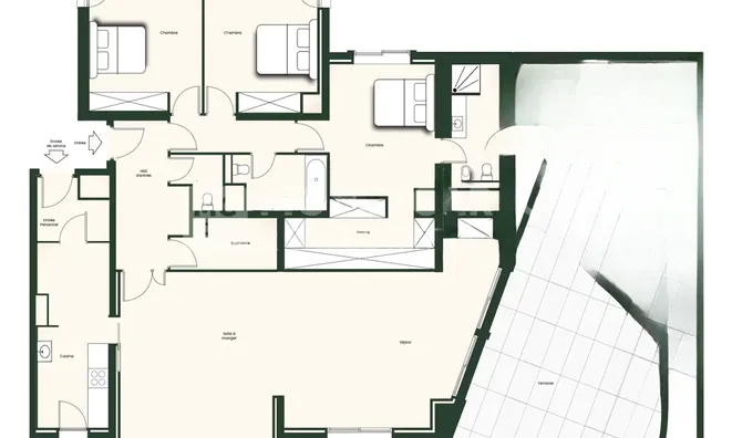 Недвижимость Apartment Monaco, La Rousse: 9
