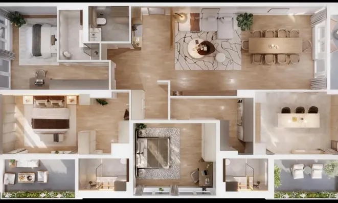 Недвижимость Apartment 6 rooms: 7
