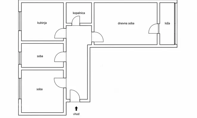 Недвижимость Three-room apartment Shishka: 3