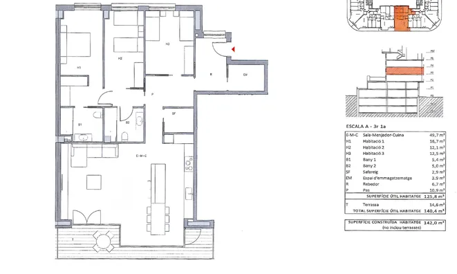 Недвижимость Apartment for sale in Escaldes Engordany, 3 bedrooms: 35