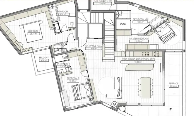 Недвижимость Four-room apartment in the center: 5
