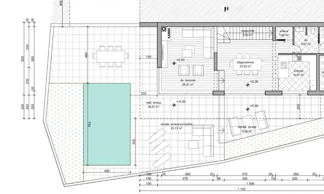 Недвижимость Семейный дом 200 м², Центр, Опатия: 23