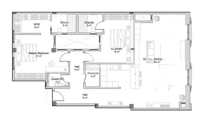 Недвижимость Central Valletta Apartment: 7