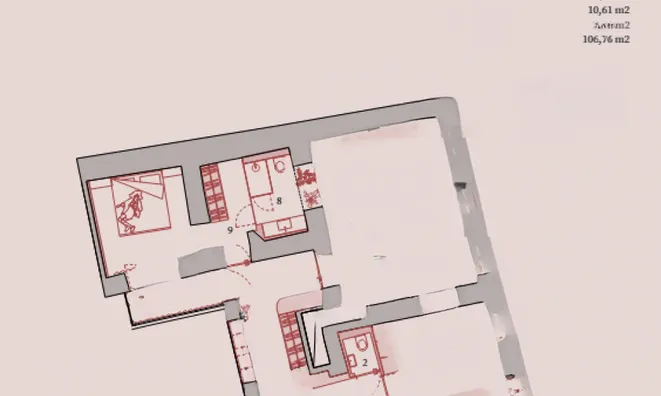 Недвижимость Apartment, 3-room Old Ljubljana: 7
