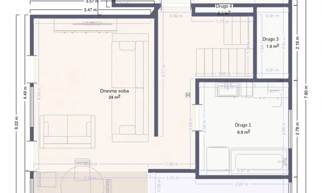 Недвижимость Half of the house in the new Ljutomer: 16