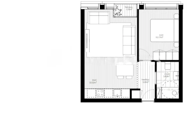 Недвижимость Apartment for sale in Encamp, 1 bedroom: 7