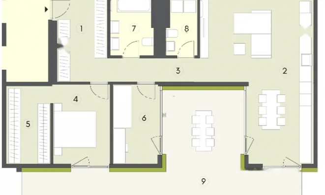 Недвижимость Трехкомнатная Квартира Бежиград: 53