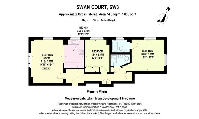 Недвижимость Swan Court, Chelsea Manor Street, Chelsea: 14