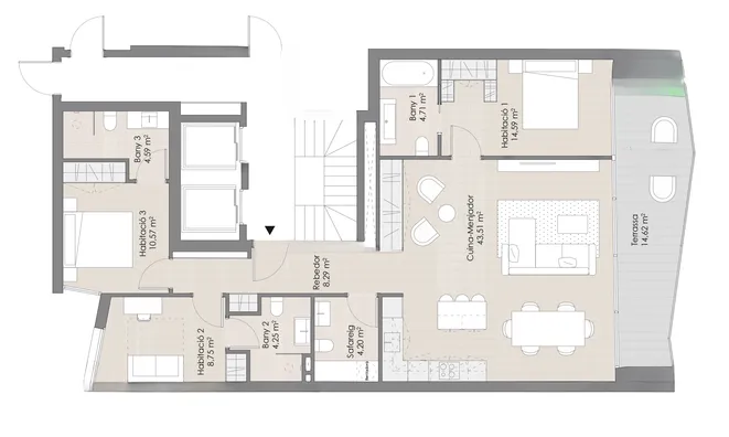 Недвижимость Apartment for sale in La Massana, 3 bedrooms: 5