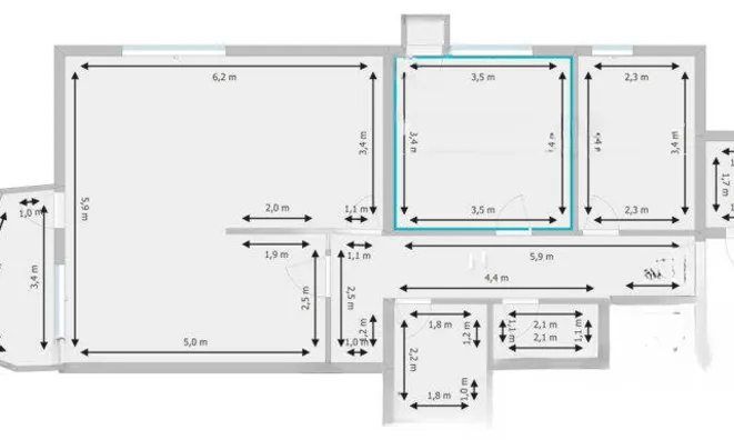 Недвижимость Three-room apartment in Shishka: 1