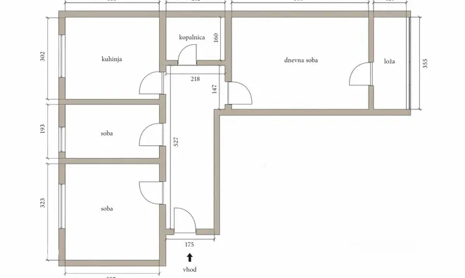 Недвижимость 2.5-room apartment, Shishka: 24